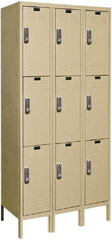 Hallowell - 9 Door, 3 Tier, Electronic Access Lockers - Apex Tool & Supply