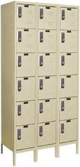 Hallowell - 18 Door, 6 Tier, Electronic Access Lockers - Apex Tool & Supply
