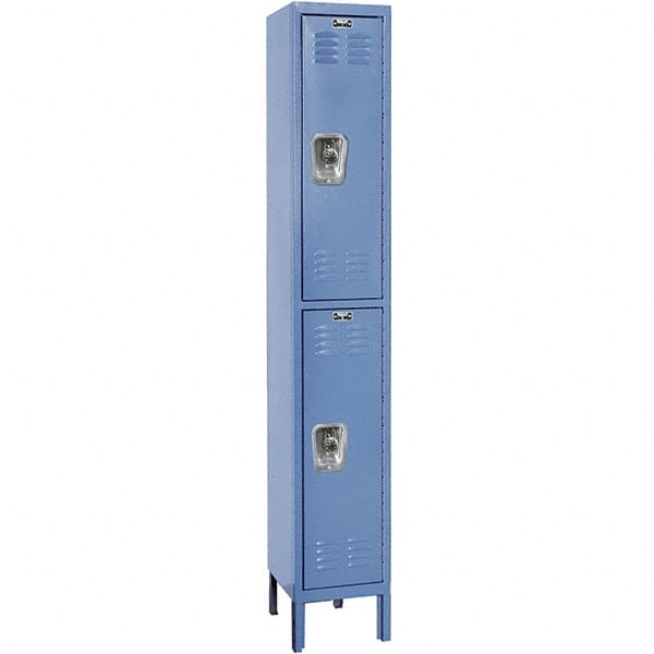 Hallowell - 2 Door, 2 Tier, Ready-Built Wardrobe & Box Lockers - Apex Tool & Supply