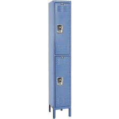Hallowell - 2 Door, 2 Tier, Ready-Built Wardrobe & Box Lockers - Apex Tool & Supply