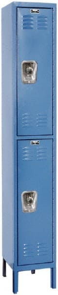 Hallowell - 2 Door, 2 Tier, Ready-Built Wardrobe & Box Lockers - Apex Tool & Supply