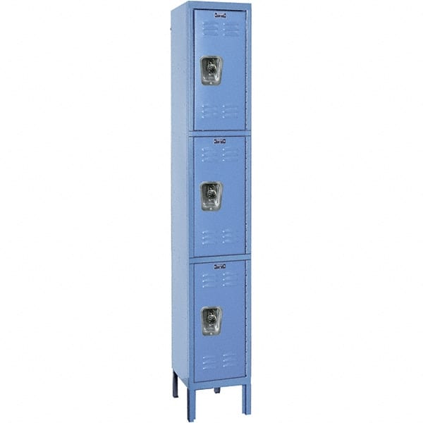 Hallowell - 3 Door, 3 Tier, Ready-Built Wardrobe & Box Lockers - Apex Tool & Supply