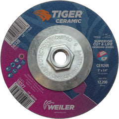 5X1/4 TIGER CERAMIC T27 GRIND WHL - Apex Tool & Supply
