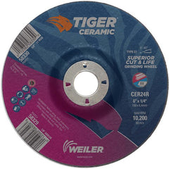 6X1/4 TIGER CERAMIC T27 GRIND WHL - Apex Tool & Supply