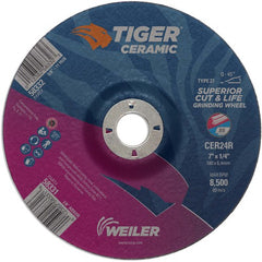 7X1/4 TIGER CERAMIC T27 GRIND WHL - Apex Tool & Supply