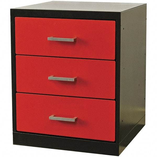 Hallowell - Steel Workbench & Workstation Pedestal - 24" Deep, 32" High, Use with Fort Knox Modular Utility Storage & Workbench System - Apex Tool & Supply