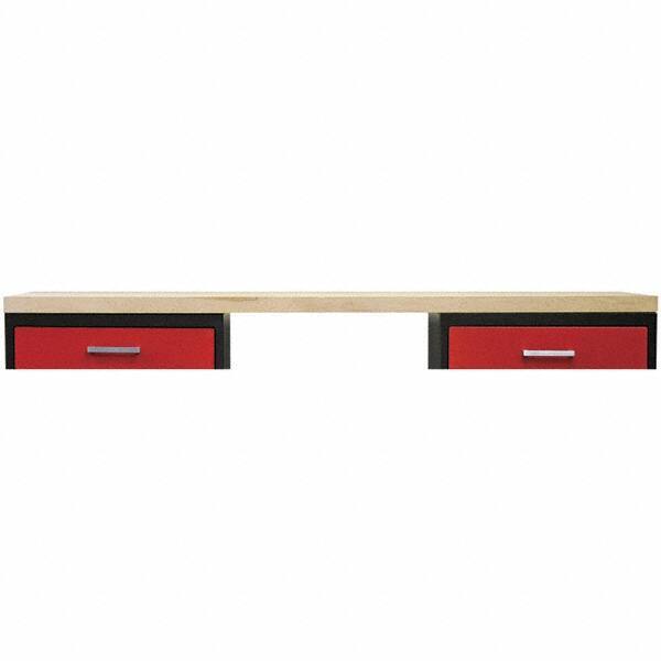 Hallowell - Laminated Hardwood Flat Workbench & Workstation Top - 24" Deep, Use with Fort Knox Modular Utility Storage & Workbench System - Apex Tool & Supply