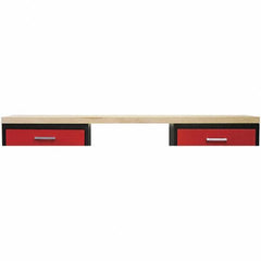 Hallowell - Laminated Hardwood Flat Workbench & Workstation Top - 24" Deep, Use with Fort Knox Modular Utility Storage & Workbench System - Apex Tool & Supply