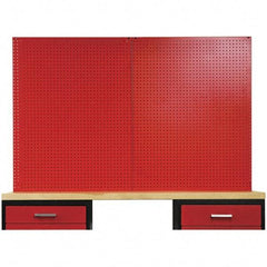 Hallowell - Steel Workbench & Workstation Peg Board Panel Kit - 3/4" Deep, 44-1/4" High, Use with Fort Knox Modular Utility Storage & Workbench System - Apex Tool & Supply