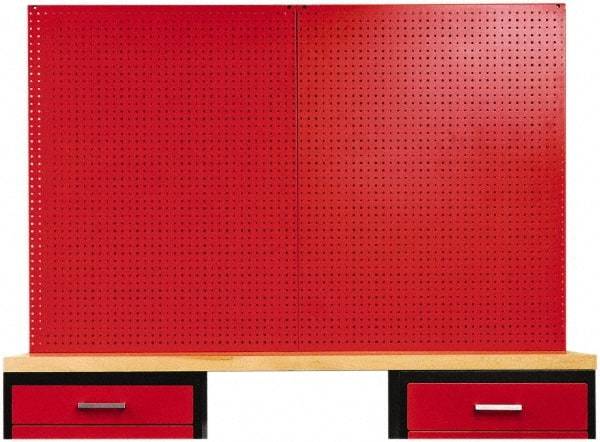 Hallowell - Steel Workbench & Workstation Peg Board Panel Kit - 3/4" Deep, 44-1/4" High, Use with Fort Knox Modular Utility Storage & Workbench System - Apex Tool & Supply