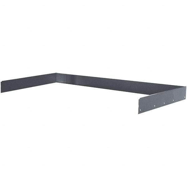 Hallowell - Workbench & Workstation Back and End Stop Kit - 36" Deep, 4-1/2" High, Use with Heavy-Duty Adjustable Leg Workbenches - Apex Tool & Supply