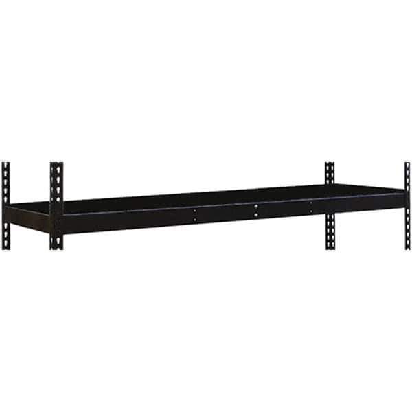 Hallowell - 60" Wide, Open Shelving Accessory/Component - 36" Deep, Use with Black Rivetwell Double Rivet Boltless Shelving - Apex Tool & Supply