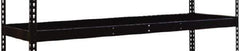 Hallowell - 72" Wide, Open Shelving Accessory/Component - 24" Deep, Use with Black Rivetwell Double Rivet Boltless Shelving - Apex Tool & Supply