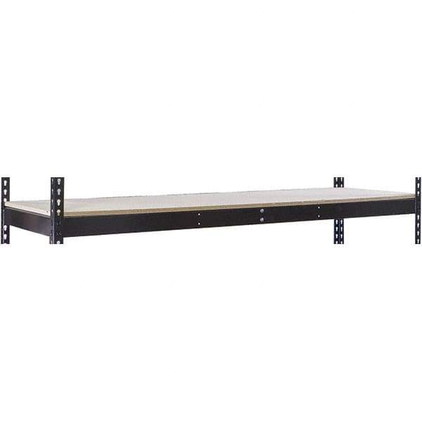 Hallowell - 72" Wide, 5/8 High, Open Shelving Accessory/Component - 18" Deep, Use with Black Rivetwell Double Rivet Boltless Shelving - Apex Tool & Supply