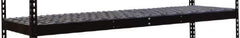 Hallowell - 72" Wide, Open Shelving Accessory/Component - Steel, 24" Deep, Use with Black Rivetwell Double Rivet Boltless Shelving - Apex Tool & Supply
