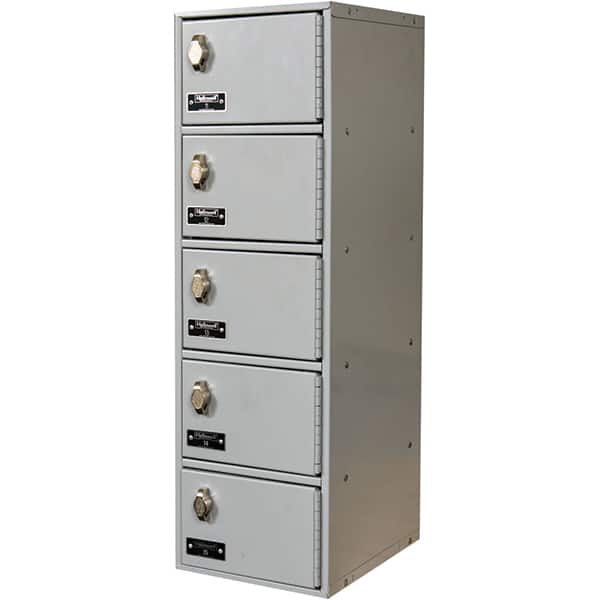 Hallowell - 5 Door, 5 Tier, Mobile Device Locker - Apex Tool & Supply