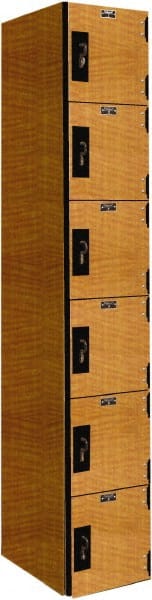 Hallowell - 6 Door, 6 Tier, Premium Box Lockers - Apex Tool & Supply