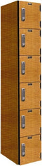 Hallowell - 6 Door, 6 Tier, Premium Box Lockers - Apex Tool & Supply