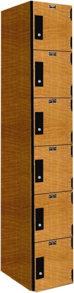 Hallowell - 6 Door, 6 Tier, Premium Box Lockers - Apex Tool & Supply