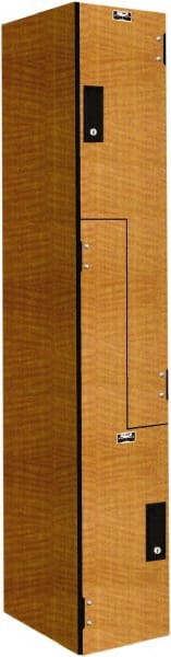 Hallowell - 2 Door, 2 Tier, Phenolic Z-Locker - Apex Tool & Supply