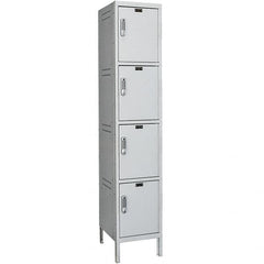 Hallowell - 4 Door, 4 Tier, Charging Station Locker - Apex Tool & Supply