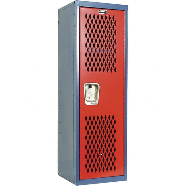 Hallowell - 1 Door, 1 Tier, Heavy-Duty Ventilated Wardrobe & Box Lockers - Apex Tool & Supply