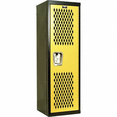 Hallowell - 1 Door, 1 Tier, Heavy-Duty Ventilated Wardrobe & Box Lockers - Apex Tool & Supply