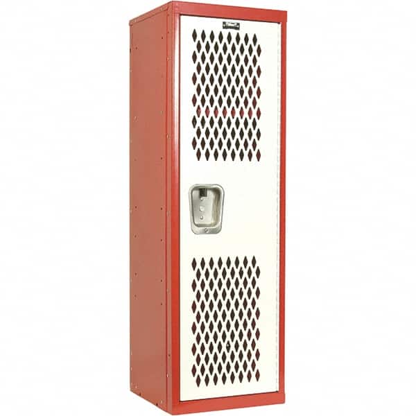 Hallowell - 1 Door, 1 Tier, Heavy-Duty Ventilated Wardrobe & Box Lockers - Apex Tool & Supply