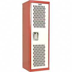 Hallowell - 1 Door, 1 Tier, Heavy-Duty Ventilated Wardrobe & Box Lockers - Apex Tool & Supply
