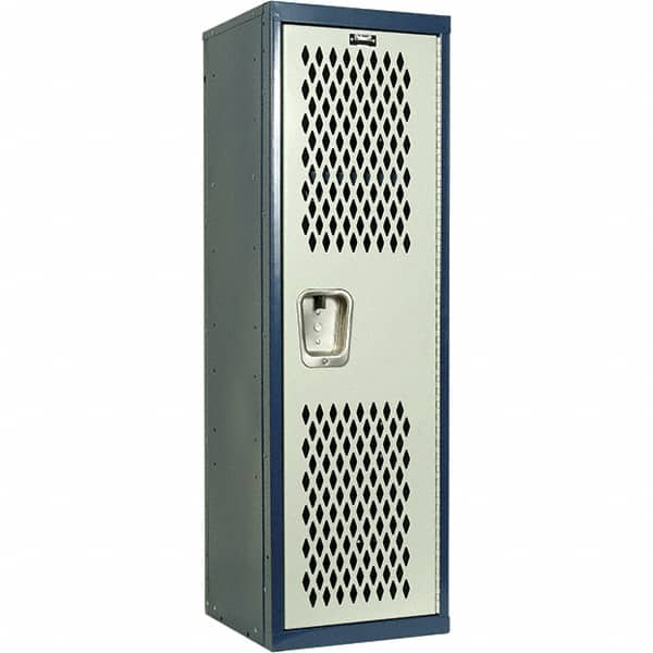 Hallowell - 1 Door, 1 Tier, Heavy-Duty Ventilated Wardrobe & Box Lockers - Apex Tool & Supply