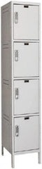 Hallowell - 4 Door, 4 Tier, Charging Station Locker - Apex Tool & Supply
