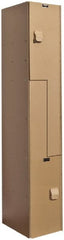 Hallowell - 2 Door, 2 Tier, Solid Plastic Z-Locker - Apex Tool & Supply