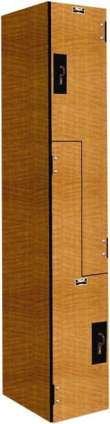 Hallowell - 2 Door, 2 Tier, Phenolic Z-Locker - Apex Tool & Supply