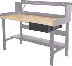 Hallowell - Workbench & Workstation Drawer - 24" Deep, 6" High, Use with Heavy-Duty Adjustable Leg Workbenches - Apex Tool & Supply