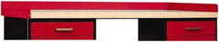 Hallowell - Steel Workbench & Workstation Side and Back Rail Kit - 24" Deep, 4" High, Use with Fort Knox Modular Utility Storage & Workbench System - Apex Tool & Supply