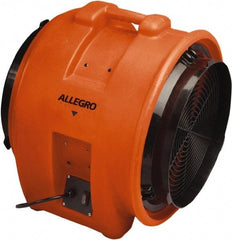 Allegro - 16" Inlet, Electric AC Axial Blower - 1 hp, 3,200 CFM (Free Air), 115 Max Voltage Rating - Apex Tool & Supply