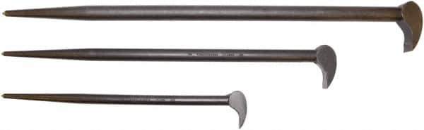 Proto - 3 Piece Rolling Head Pry Bar Set - Includes 12, 16 & 21" Lengths - Apex Tool & Supply