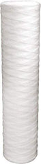 Value Collection - 4-1/2" OD, 50µ, Polypropylene String-Wound Cartridge Filter - 20" Long, Reduces Dirt & Rust - Apex Tool & Supply