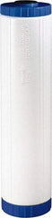 Value Collection - 4-1/2" OD, 10µ, Polypropylene Sediment, Carbon, Taste & Odor Cartridge Filter - 20" Long, Reduces Dirt, Rust, Tastes & Odors - Apex Tool & Supply