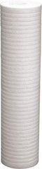 Value Collection - 4-3/8" OD, 25µ, Polypropylene Melt Blown-Thermal Bonded Cartridge Filter - 20" Long, Reduces Dirt & Rust - Apex Tool & Supply