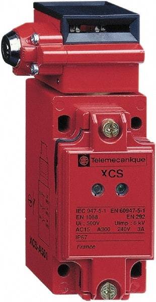 Telemecanique Sensors - 3NC Configuration, Multiple Amp Level, Metal Key Safety Limit Switch - 52mm Wide x 44mm Deep x 114mm High, IP67 Ingress Rating - Apex Tool & Supply