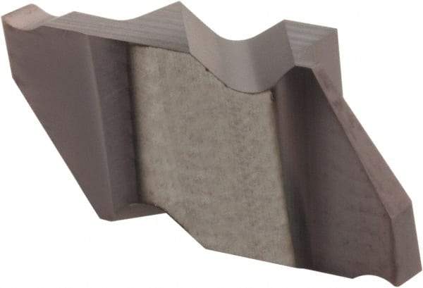 Hertel - 031IG Grade HC225, 0.79mm Cutting Width Carbide Grooving Insert - 0.05" Max Depth of Cut, Right Hand, .002 to .005" Corner Radius, TiAlN Finish - Apex Tool & Supply