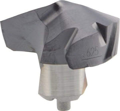Kennametal - Series KenTIP, 15.88mm Diam Grade KCP15 140° Replaceable Drill Tip - Carbide, AlTiN Finish, T Seat Size - Apex Tool & Supply