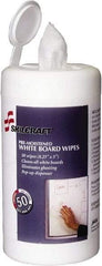 Ability One - Pre-Moistened White Board Wipes - Center Pull, 4-1/4" x 6-1/4" Sheet Size, White - Apex Tool & Supply
