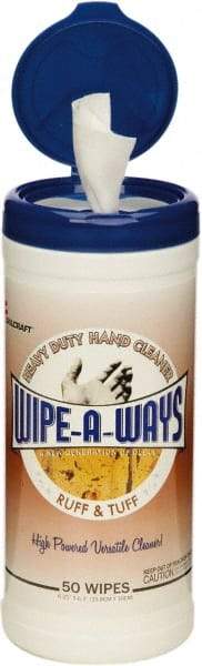 Ability One - Pre-Moistened Hand Cleaning Wipes - Center Pull, 8" x 5" Sheet Size, White - Apex Tool & Supply