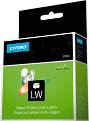 Dymo - 1" Long, White Label Printer Cartridge - For DYMO LabelWriter Printers - Apex Tool & Supply