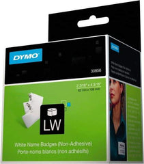 Dymo - 4-3/16" Long, White Label Printer Cartridge - For DYMO LabelWriter Printers - Apex Tool & Supply