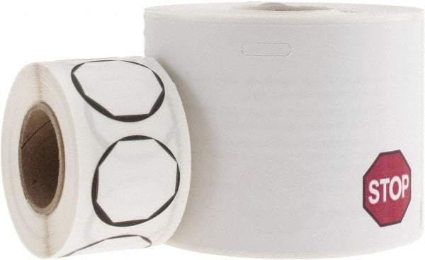Dymo - 4" Long, White Label Printer Cartridge - For DYMO LabelWriter Printers - Apex Tool & Supply