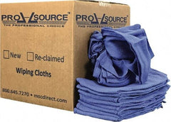 PRO-SOURCE - 25 Inch Long x 16 Inch Wide Virgin Cotton Rags - Blue, Denim, Lint Free, 5 Lbs. at 5 to 7 per Pound, Box - Apex Tool & Supply