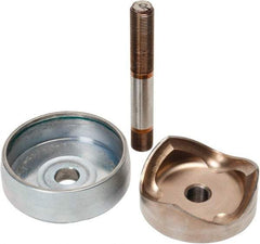 Greenlee - 3.539 Inch Hole Diameter x 3 Inch Hole Length x Round, Knockout Punch Unit - Battery and Hydraulic Operated, 10 Gauge Max in Mild Steel - Apex Tool & Supply